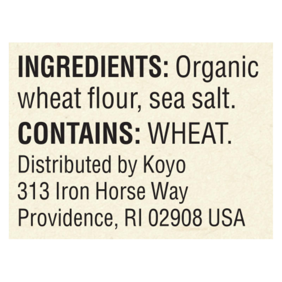 Koyo Organic Udon Noodles - Case of 12 - 8 OZ