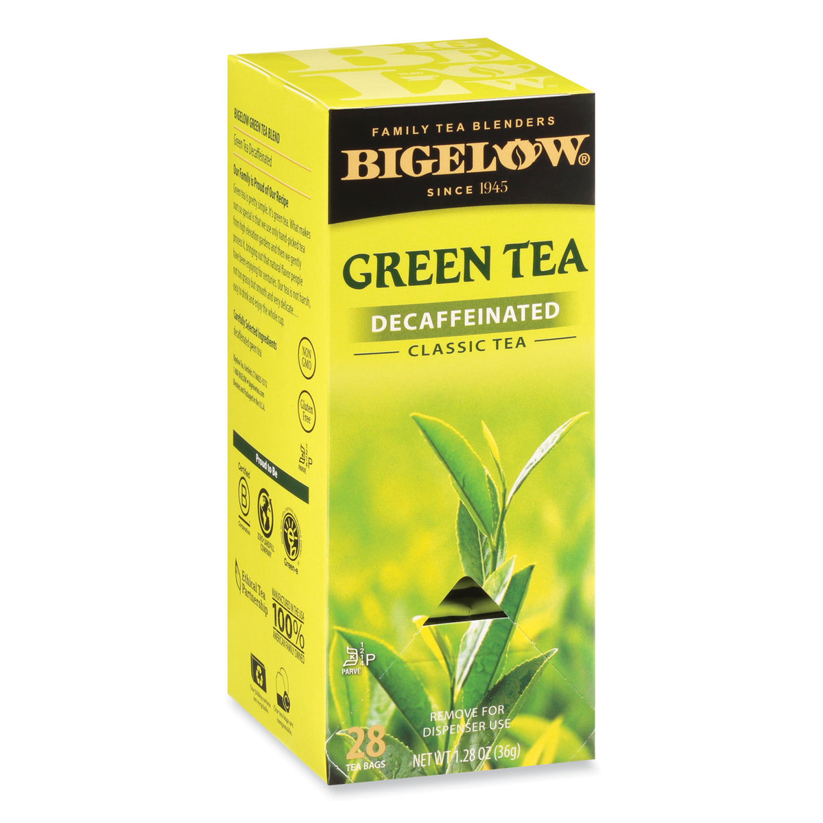 Bigelow Decaffeinated Green Tea, Green Decaf, 0.34 lbs, 28/Box (BTC10347)