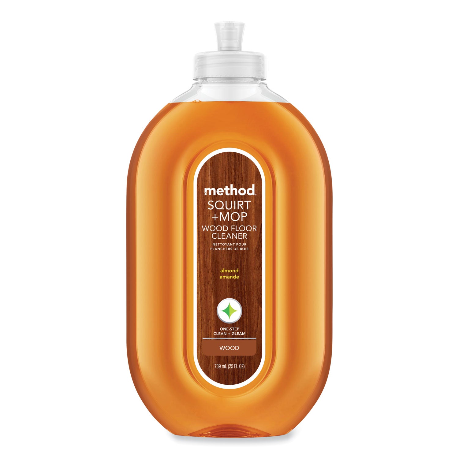 Method Squirt + Mop Wood Floor Cleaner, Almond Scent, 25 oz Squirt Bottle (MTH00562)