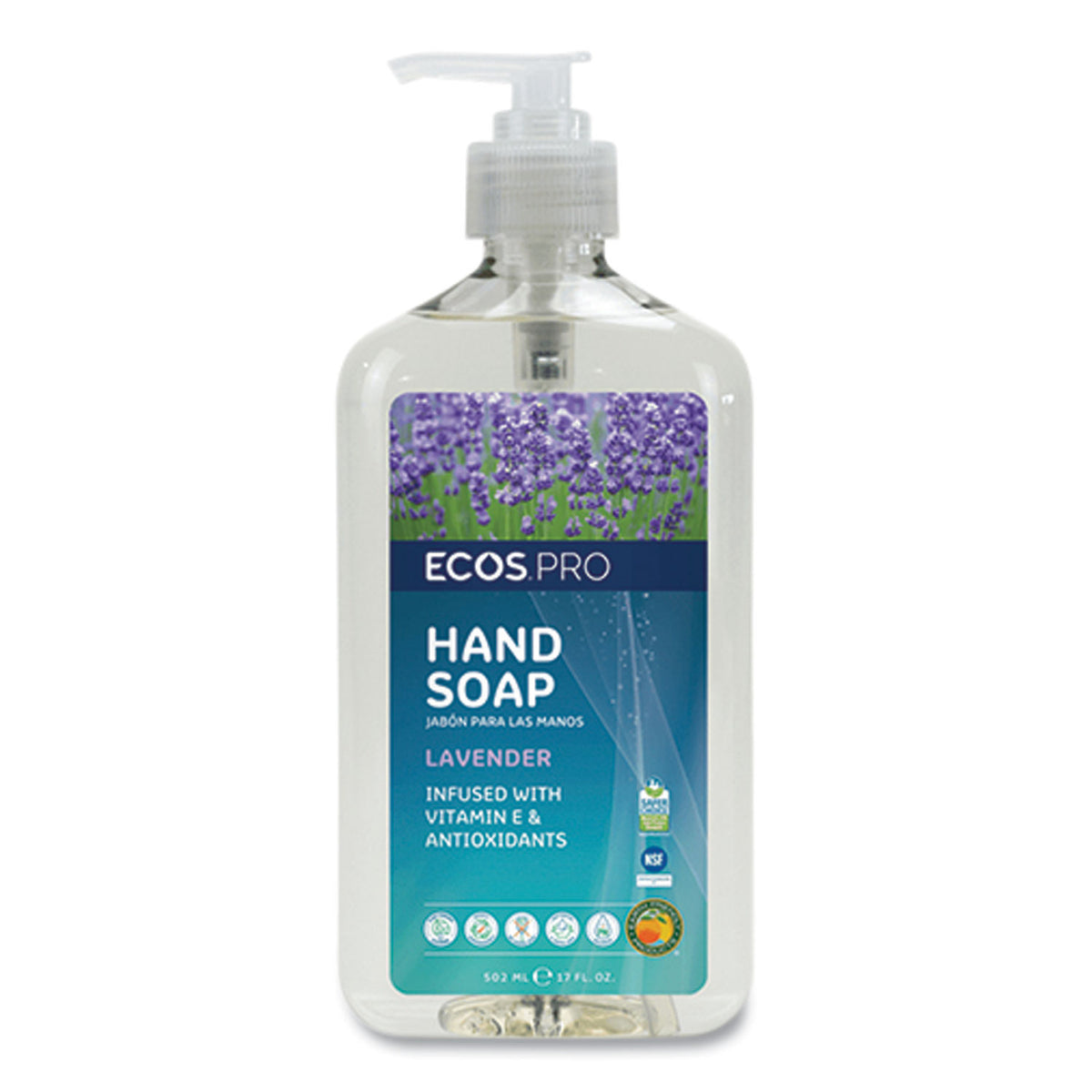 ECOS PRO Liquid Hand Soap, Lavender Scent, 17 oz (EOPPL96656)