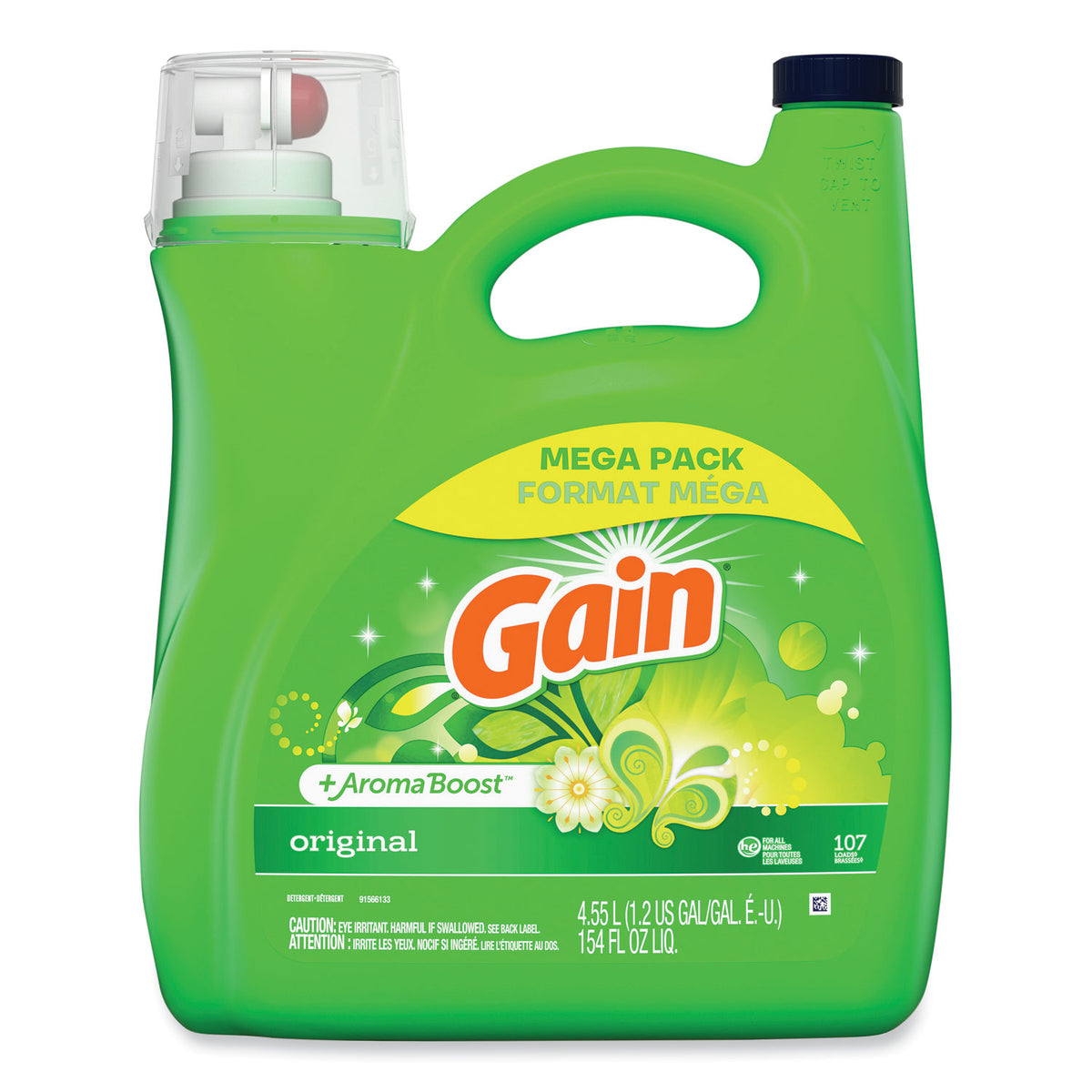 Gain Liquid Laundry Detergent, Original Scent, 154 oz Bottle (PGC77273)