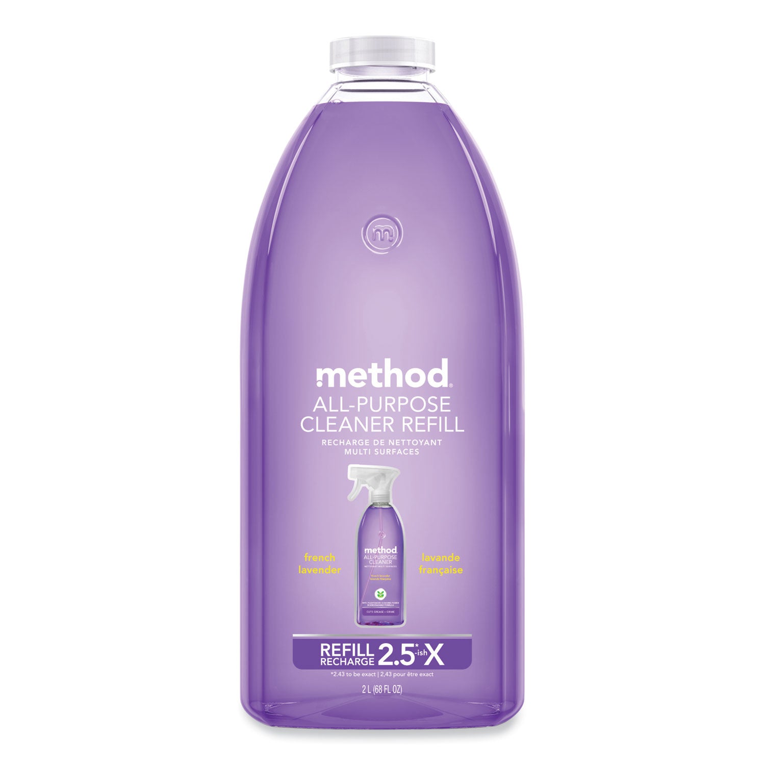 Method All-Purpose Cleaner Refill, French Lavender, 68 oz Refill Bottle (MTH01930)