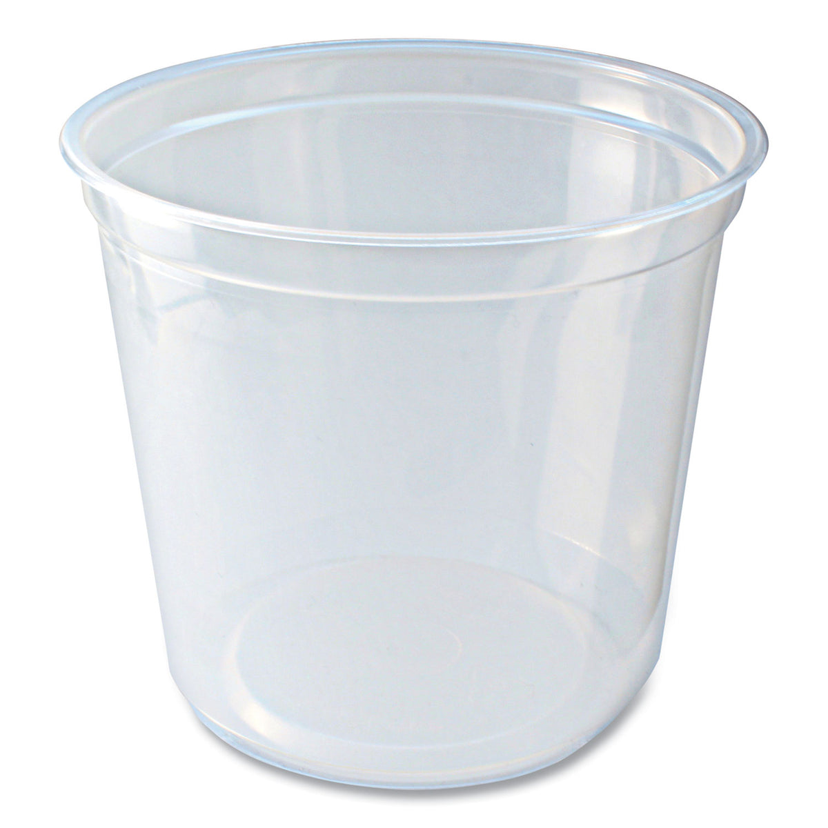 Fabri-Kal Microwavable Deli Containers, 24 oz, 4.6 Diameter x 4.1 h, Clear, Plastic, 500/Carton (FABPK24TC)
