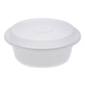 Pactiv Evergreen Newspring VERSAtainer Microwavable Containers, Round, 32 oz, 7 x 7 x 2.75, White/Clear, Plastic, 150/Carton (PCTNC729)