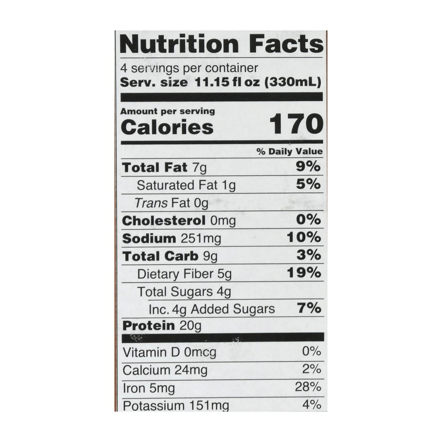 Only What You Need - Plnt Bsd Dark Chocolate Pro Shk - Case of 3-4/11.14Z