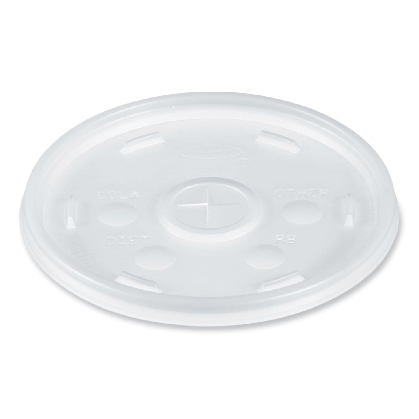 Dart Cold Cup Lids, Fits 8 to 32 oz Cups/Containers, Translucent, 100/Sleeve, 10 Sleeves/Carton (DCC20SL)