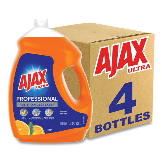 Ajax Dish Detergent, Orange Scent, 145 oz Bottle, 4/Carton (CPC61034313CT)