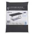 Iceberg iGear Fabric Table Top Cap Cover, Polyester, 30 x 72, Black (ICE16621)