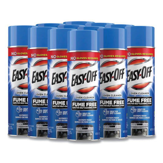 EASY-OFF Fume-Free Oven Cleaner, Lemon Scent 14.5 oz Aerosol Spray, 12/Carton (RAC87977CT)