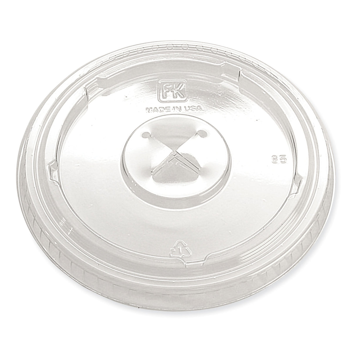 Fabri-Kal Greenware Cold Drink Lids, X-Slot, Fits 12 oz to 20 oz Cup, 1,000/Carton (FABLKC1220FX)
