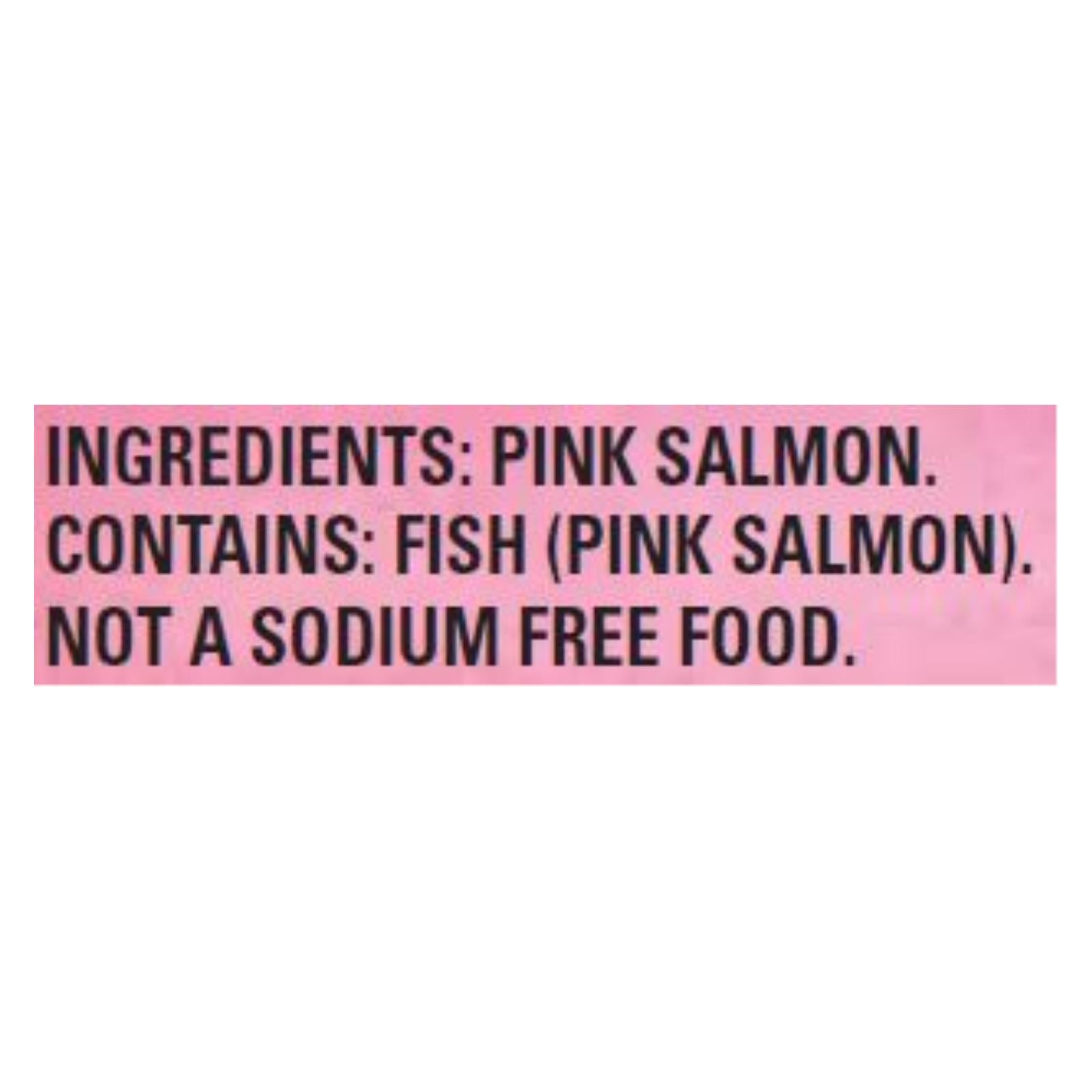 Natural Sea Wild Pink Salmon, Unsalted - 1 Each 1 - 7.5 Oz