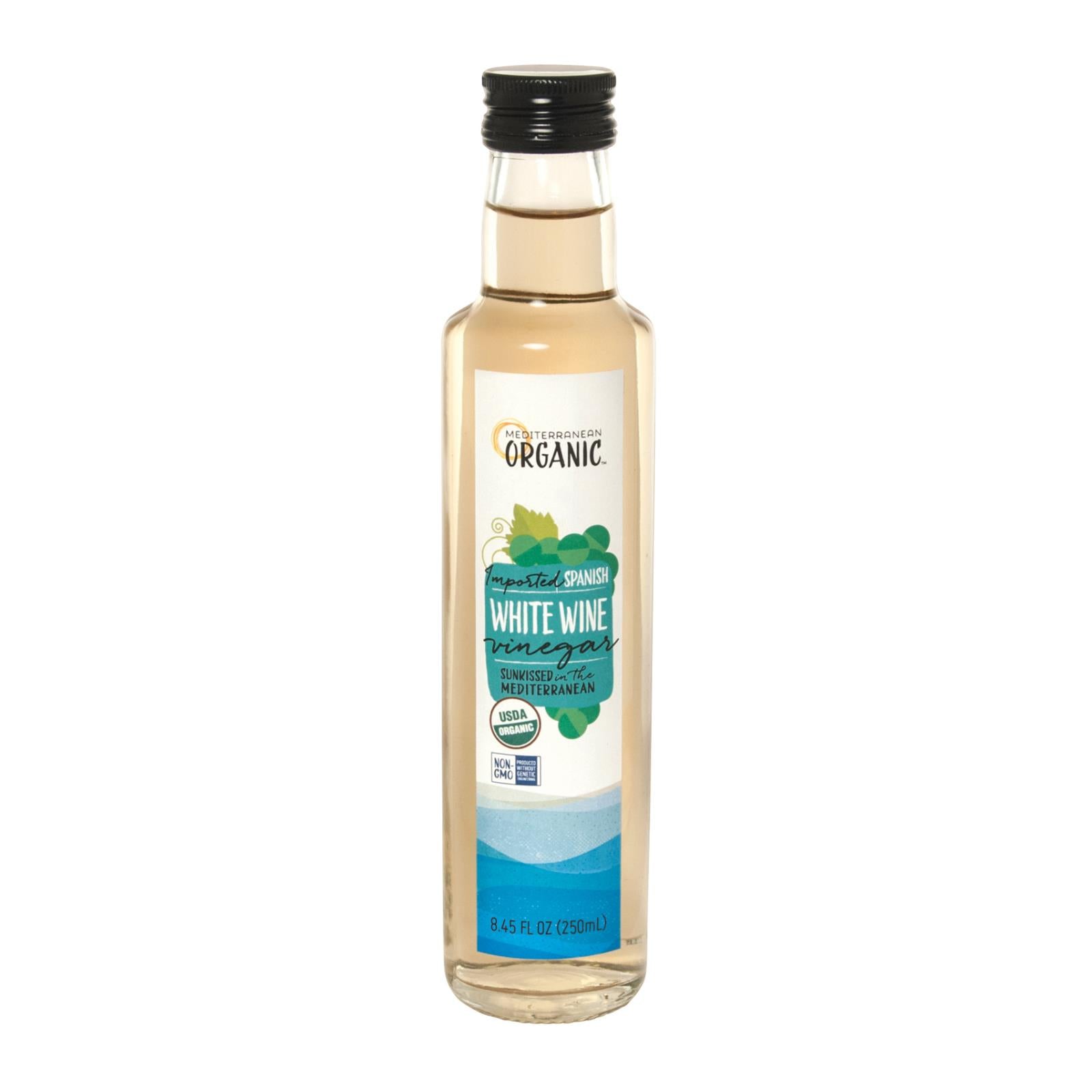 Mediterranean Organic Organic White Wine Vinegar - Case Of 6 - 8.45 Fz