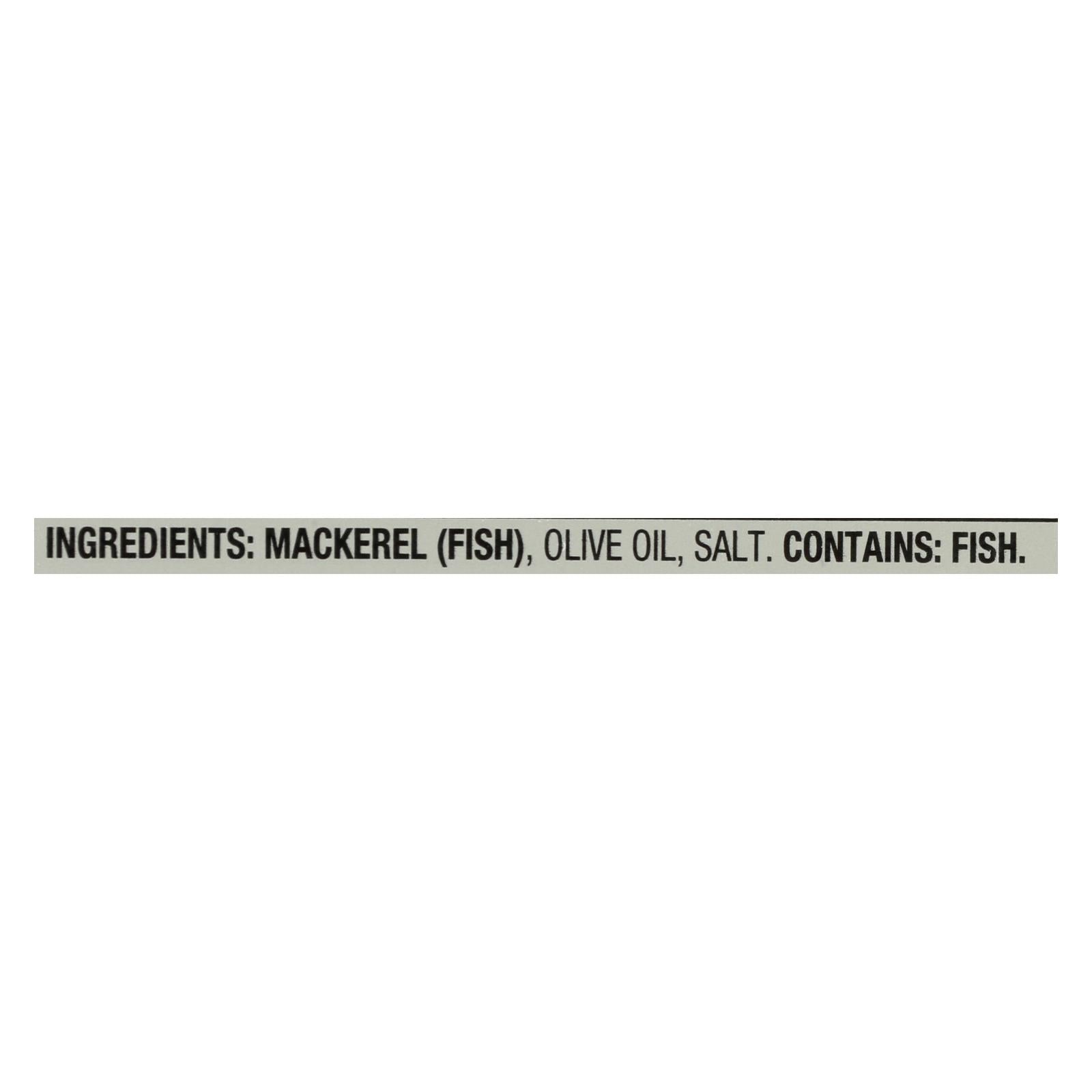 Season Brand Mackerels - Fillets - In Olive Oil - 4.375 Oz - Case Of 12