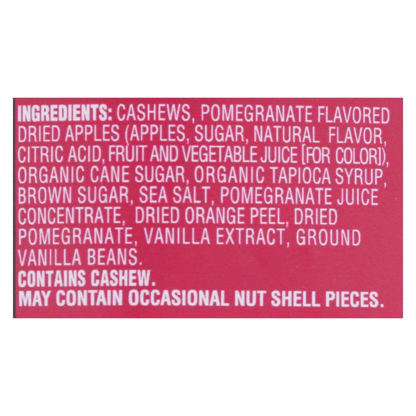 Sahale Snacks Cashews Glazed Nuts - Pomegranate And Vanilla - Case Of 6 - 4 Oz.