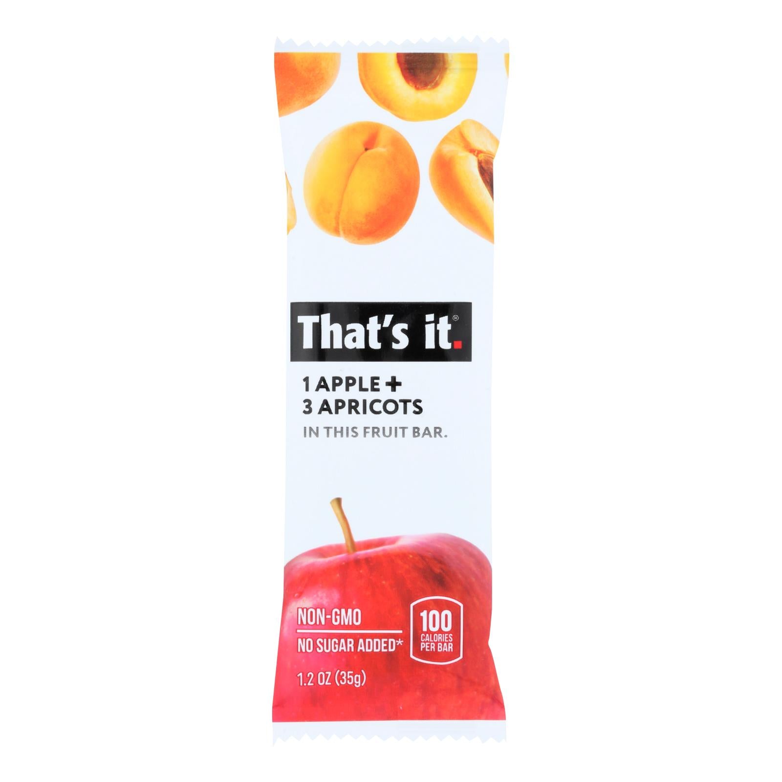 That's It Fruit Bar - Apple And Apricot - Case Of 12 - 1.2 Oz