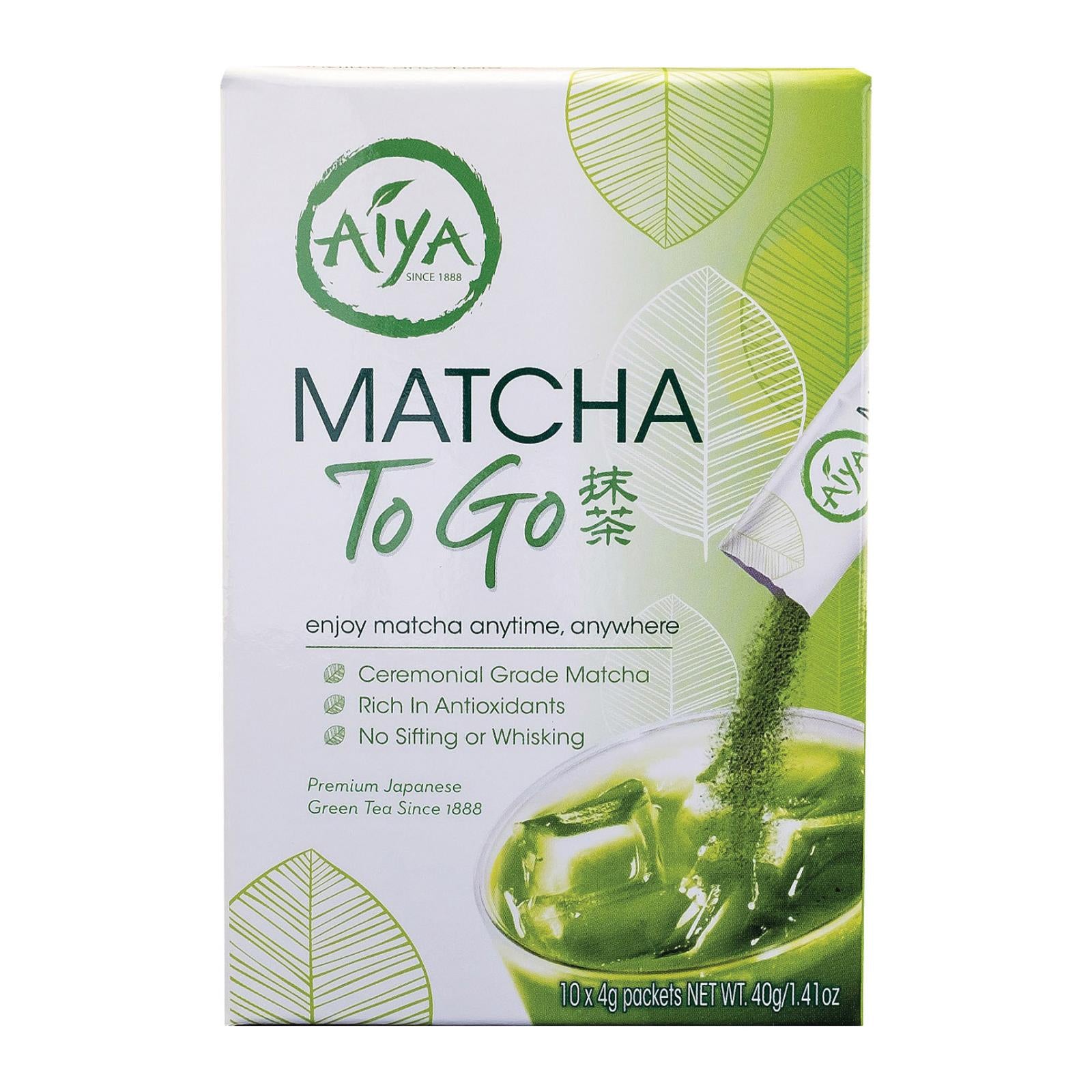 Aiya Tea - Stick - Matcha To Go - Case Of 8 - 10 Count