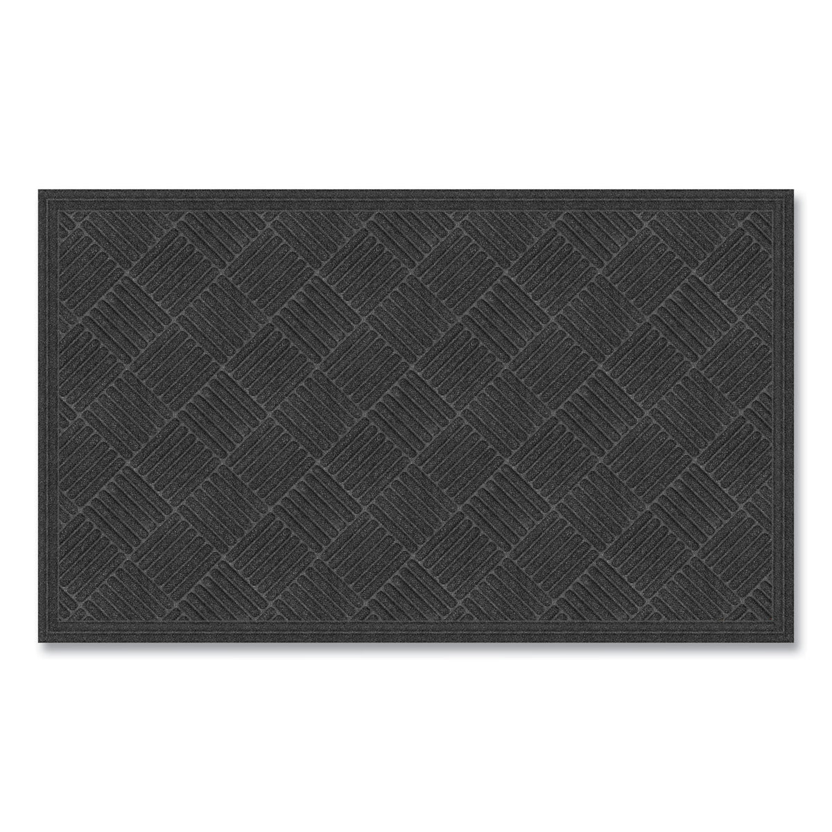 Apache Mills Ecomat Crosshatch Entry Mat, 36 x 60, Charcoal (APH072023)