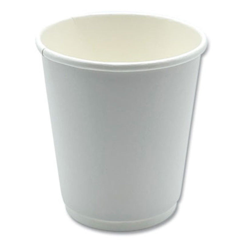 Boardwalk Paper Hot Cups, Double-Walled, 8 oz, White, 25/Pack (BWKDW8HCUPPK)