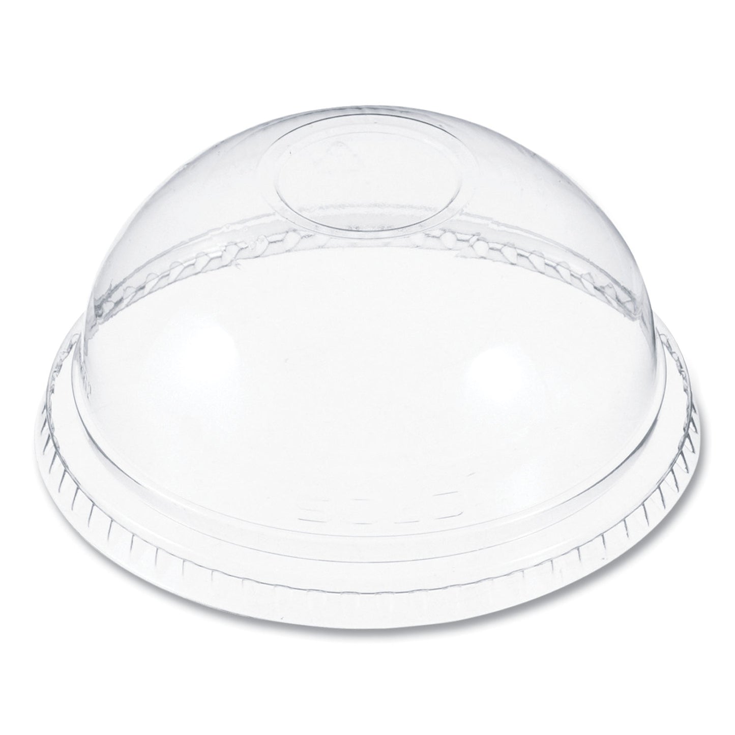 Dart Plastic Dome Lid, No-Hole, Fits 9 oz to 22 oz Cups, Clear, 100/Sleeve, 10 Sleeves/Carton (DCCDNR662)
