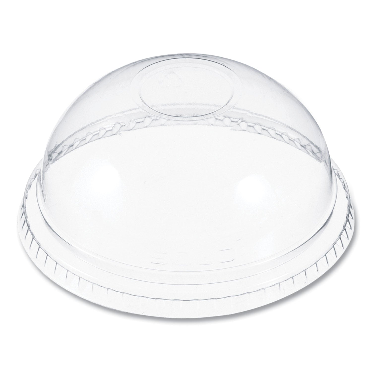 Dart Plastic Dome Lid, No-Hole, Fits 9 oz to 22 oz Cups, Clear, 100/Sleeve, 10 Sleeves/Carton (DCCDNR662)