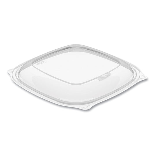 Dart PresentaBowls Pro Clear Square Bowl Lids, Large Vented Square, 8.5 x 8.5 x 1, Clear, Plastic, 63/Bag, 4 Bags/Carton (DCCPP2464BDL)