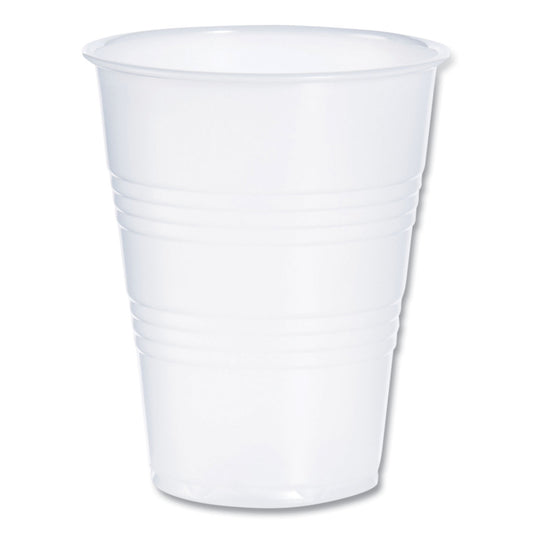 Dart High-Impact Polystyrene Cold Cups, 9 oz, Translucent, 100 Cups/Sleeve, 25 Sleeves/Carton (DCCY9CT)