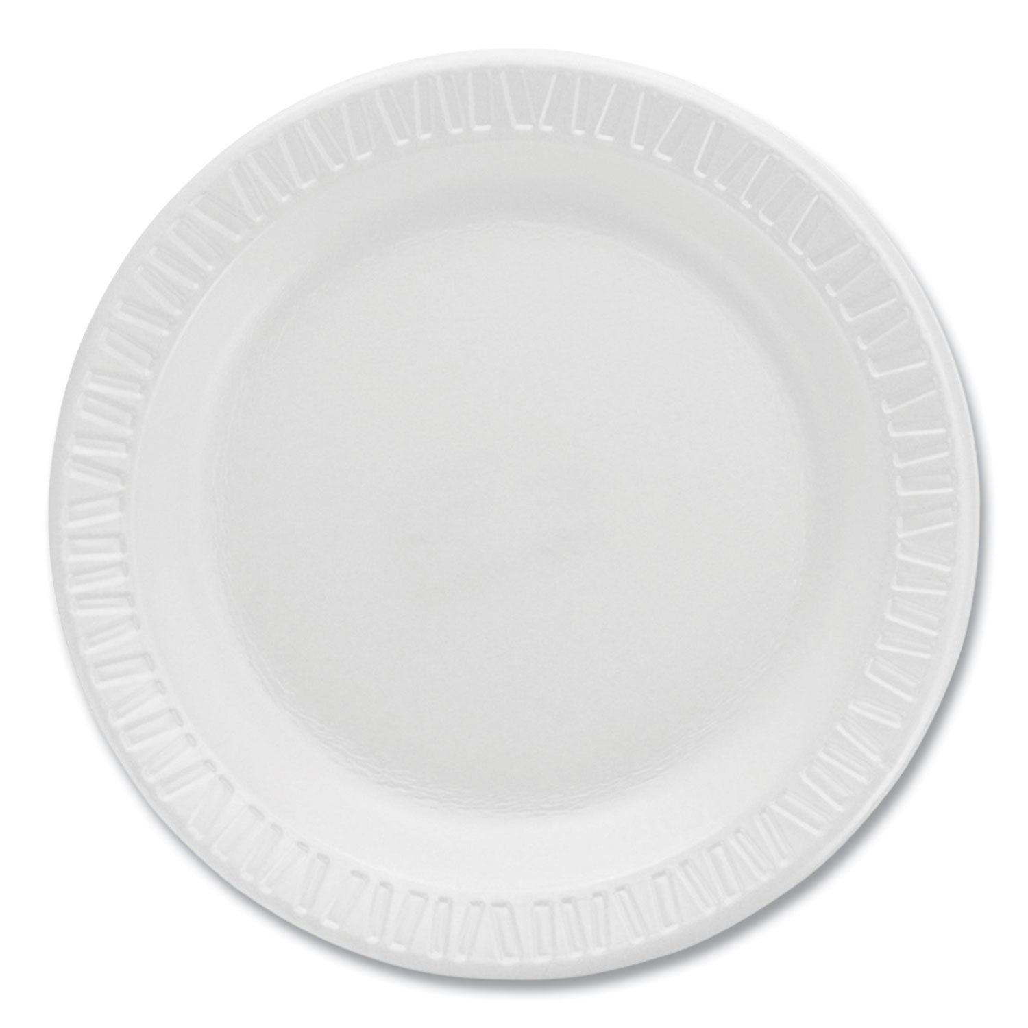 Dart Quiet Classic Laminated Foam Dinnerware Plates, 6" dia, White, 125/Pack, 8 Packs/Carton (DCC6PWQR)