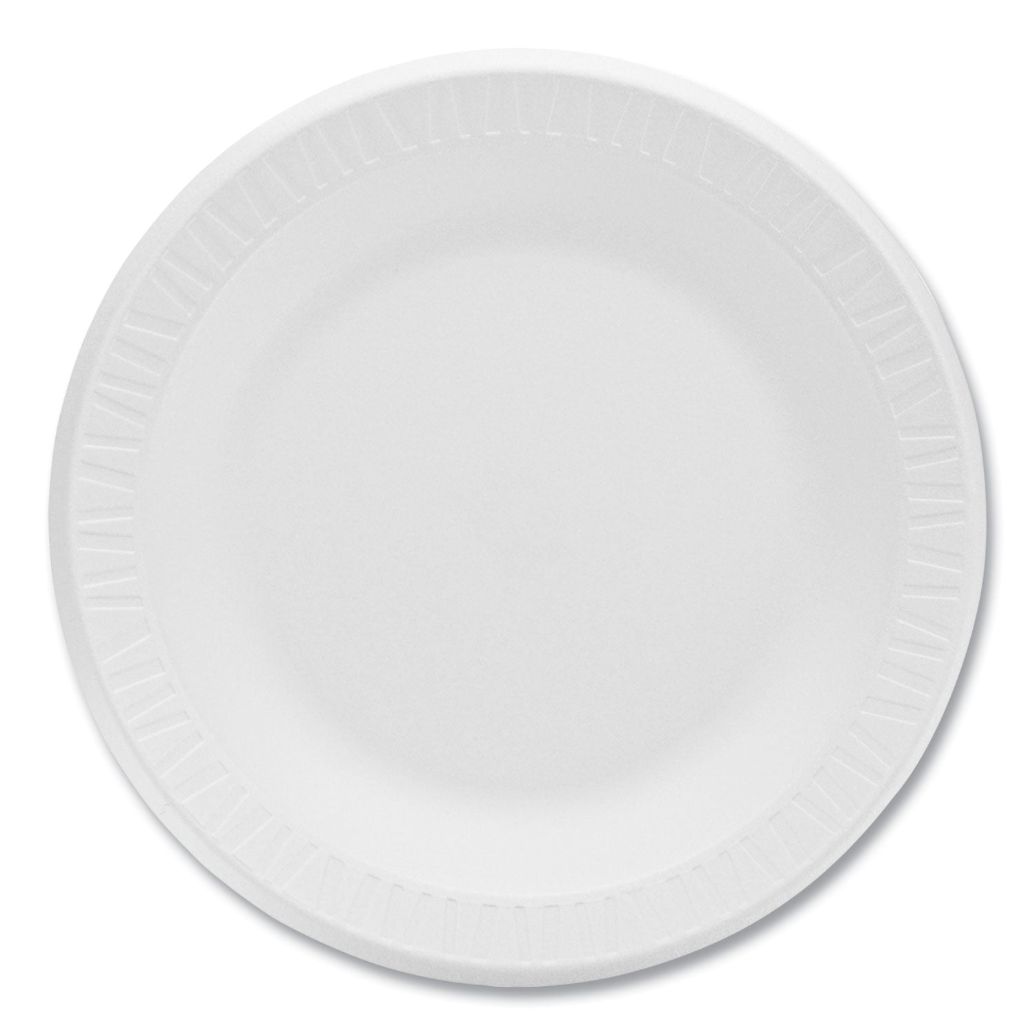 Dart Concorde Foam Plate, 10.25" dia, White, 125/Pack, 4 Packs/Carton (DCC10PWCR)