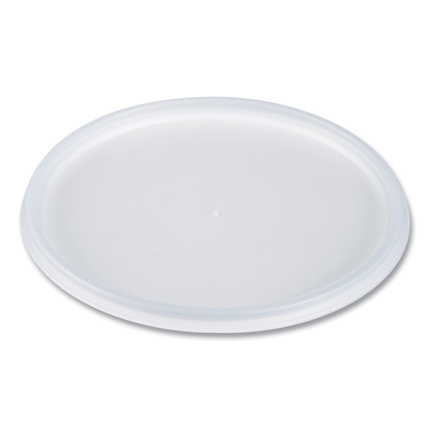 Dart Plastic Lids for Foam Containers, Flat, Vented, Fits 24-32 oz, Translucent, 100/Pack, 5 Packs/Carton (DCC48JL)