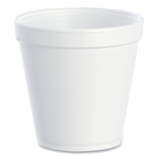 Dart Foam Containers, Squat, 16 oz, White, 25/Bag, 20 Bags/Carton (DCC16MJ20)