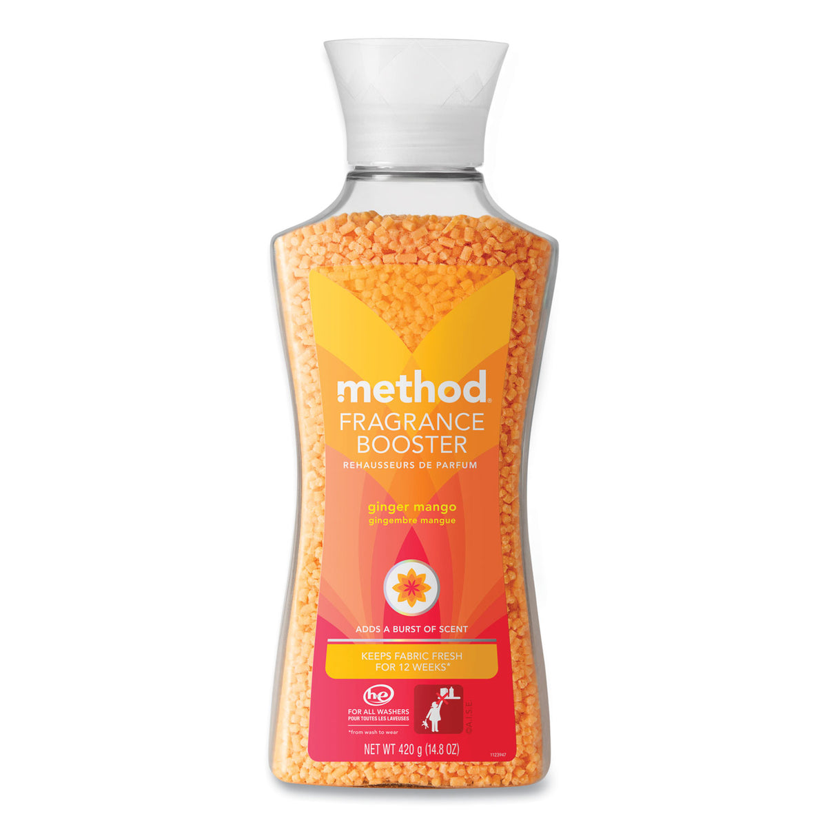 Method Fragrance Booster Beads, Ginger Mango Scent, 14.8 oz Bottle, 6/Carton (MTH359699)