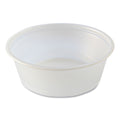 Fabri-Kal Portion Cups, Squat, 1.5 oz, Translucent, 125/Sleeve, 20 Sleeve/Carton (FABPC150S)