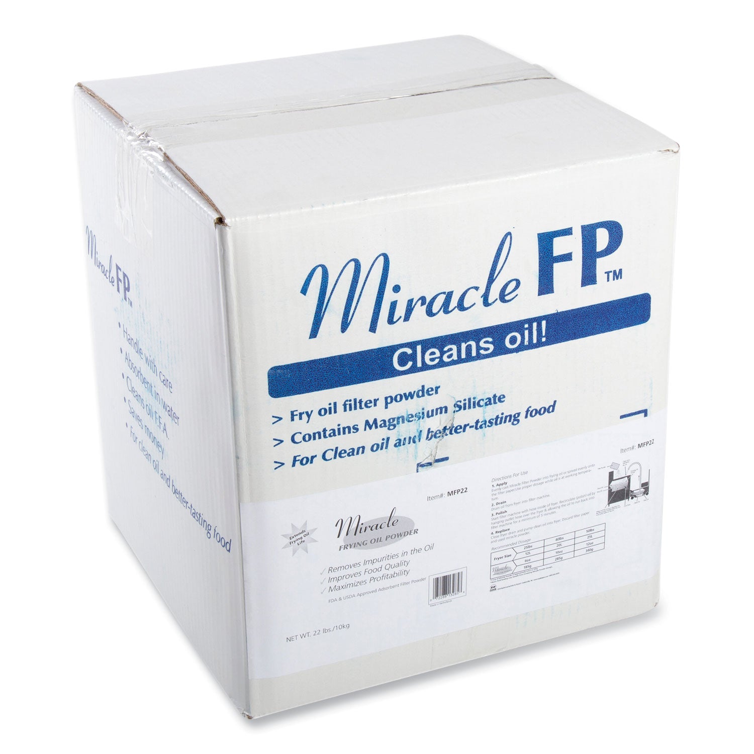 AmerCareRoyal Filter Powder, 25 L Absorbing Volume, 22 lb Pack (RPPMFP22)