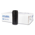 Inteplast Group High-Density Commercial Can Liners, 16 gal, 8 mic, 24" x 33", Black, Interleaved Roll, 50 Bags/Roll, 20 Rolls/Carton (IBSS243308K)