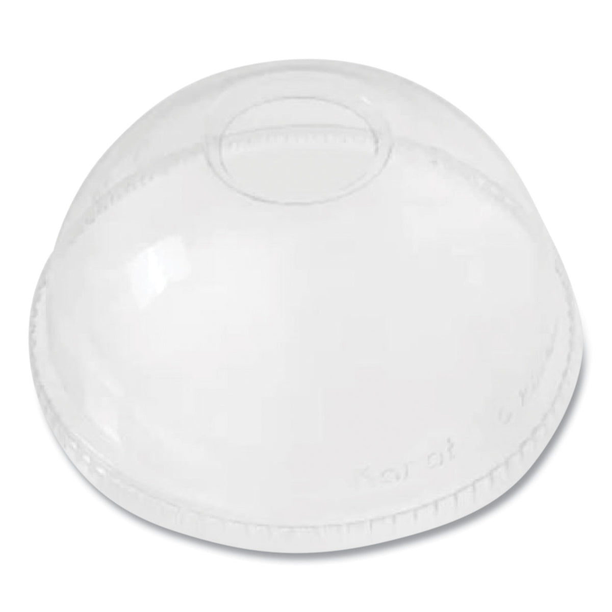 Karat PET Lids, Dome Lid, Fits 12 oz to 24 oz Cold Cups, Clear, 1,000/Carton (KRTCKDL626)