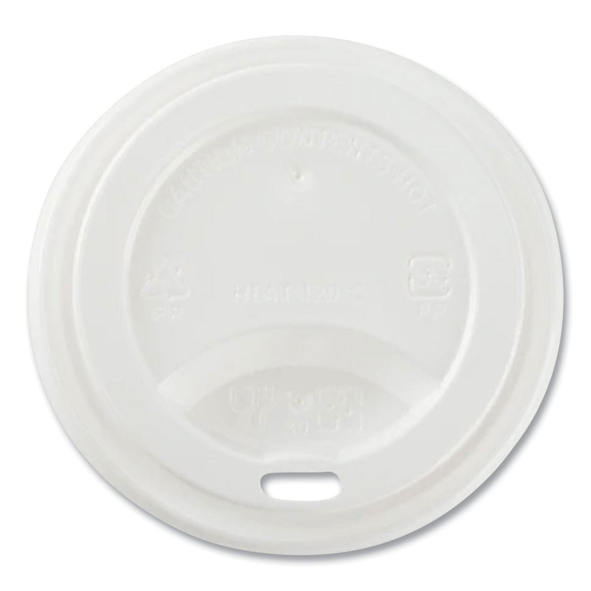 Karat Hot Cup Lids, Fits 8 oz Paper Hot Cups, Sipper Lid, White, 1,000/Carton (KRTCKDL508WPP)
