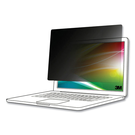 3M Bright Screen Privacy Filter for 12.1" Bezel Widescreen, Fits Laptop/2-in-1, 16:10 Aspect Ratio (MMMBP121W1B)