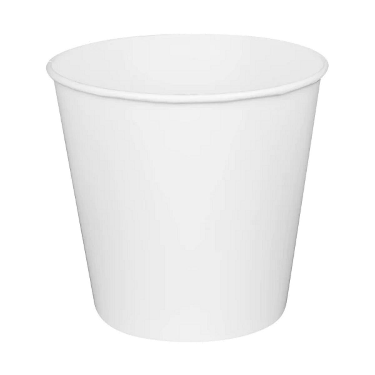 Karat Food Bucket, 170 oz, 8.9" Dia x 8.36"h, White, Paper, 150/Carton (KRTCFB170W)