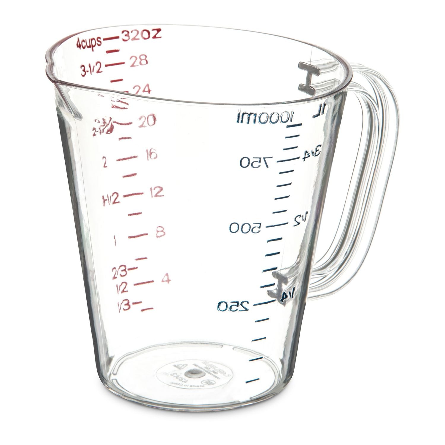 Carlisle Commercial Measuring Cup, 1 qt, Clear (CFS4314307)