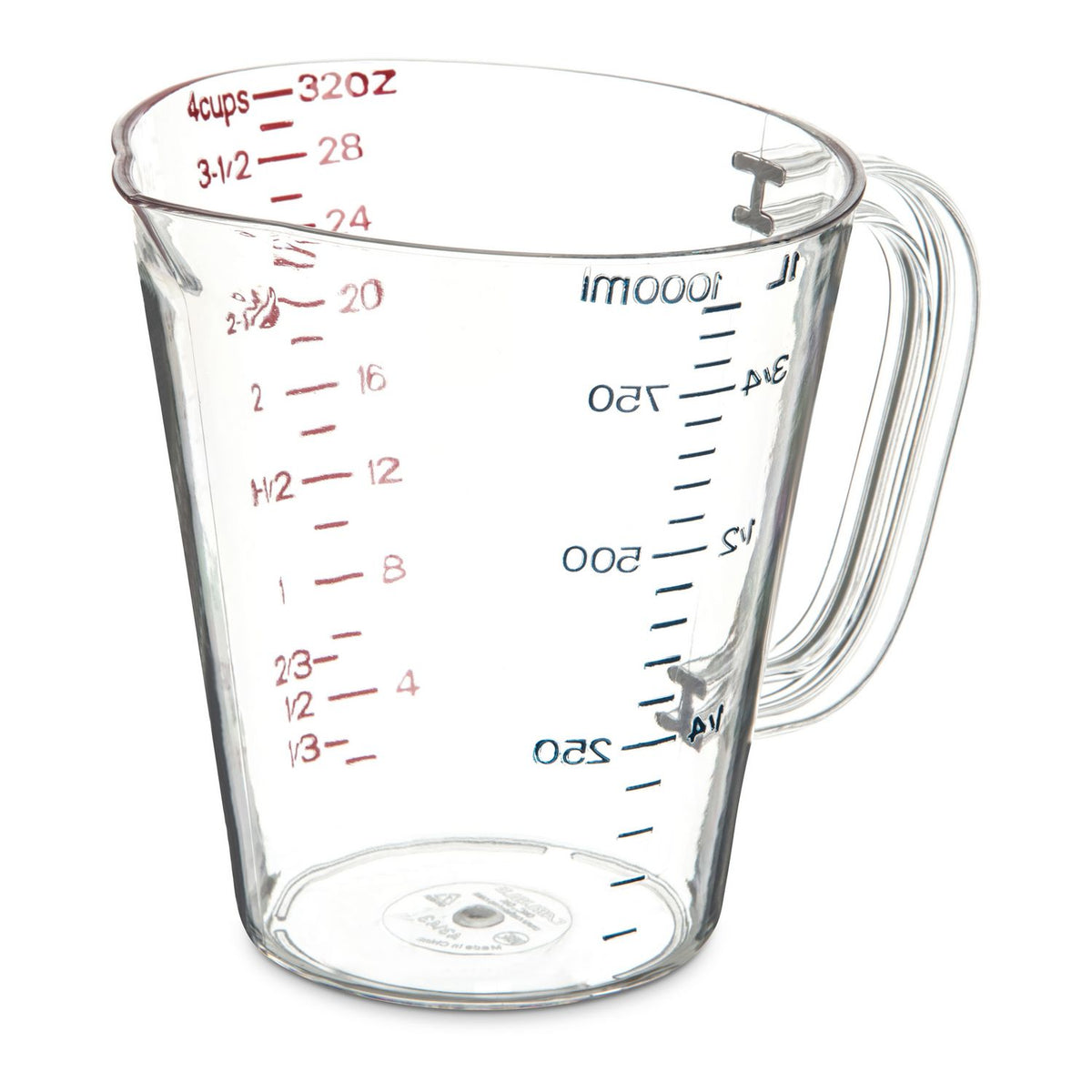 Carlisle Commercial Measuring Cup, 1 qt, Clear (CFS4314307)