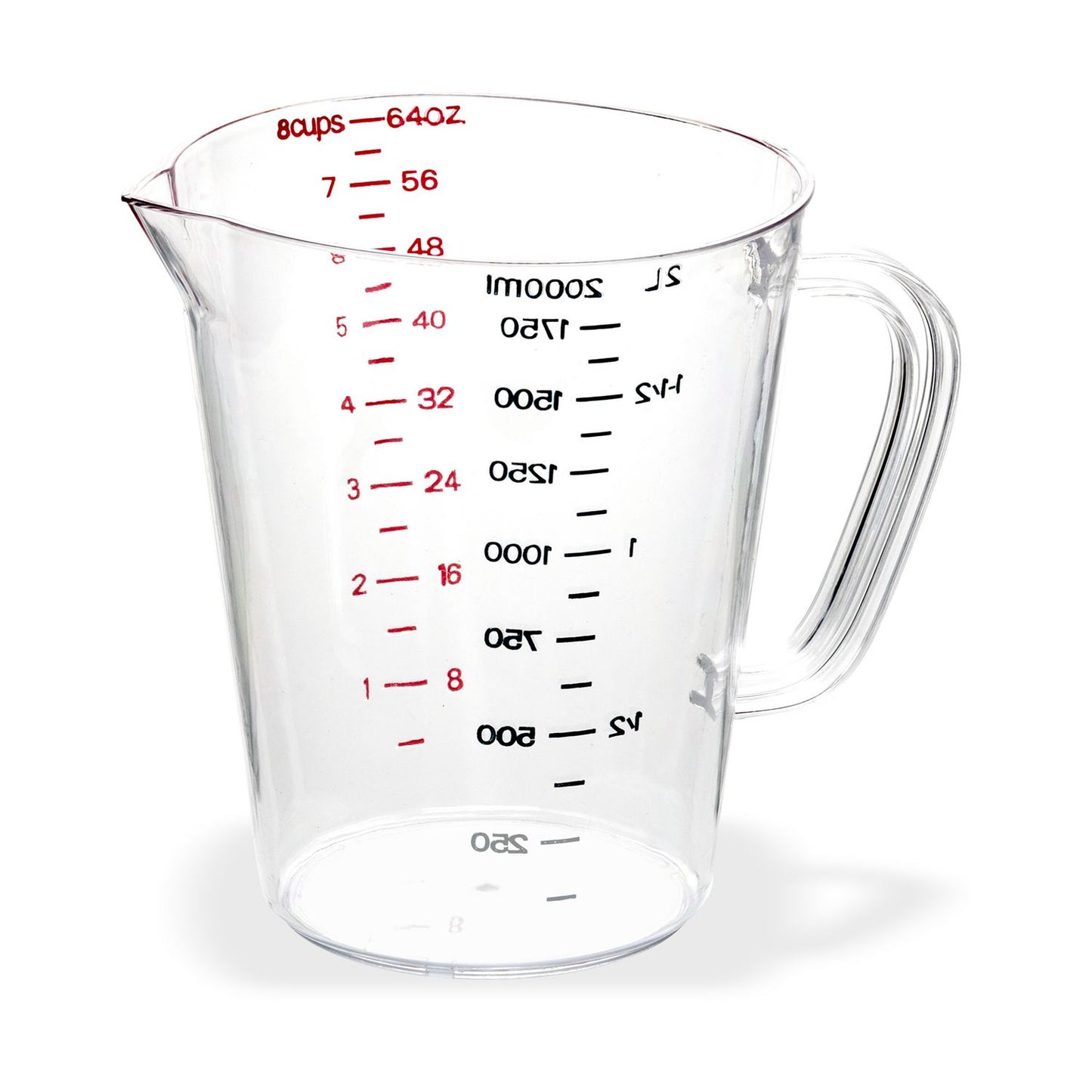 Carlisle Commercial Measuring Cup, 0.5 gal, Clear (CFS4314407)