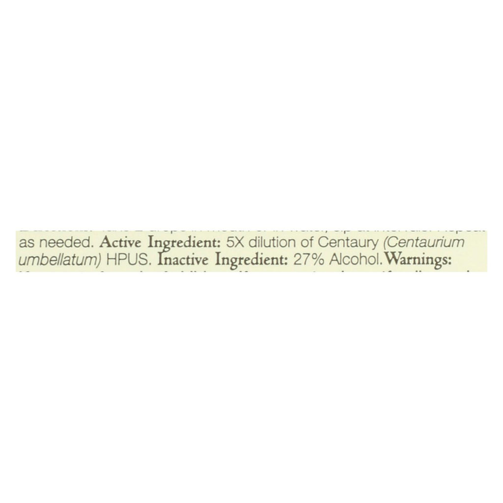 Bach Flower Remedies Essence Centaury - 0.7 Fl Oz