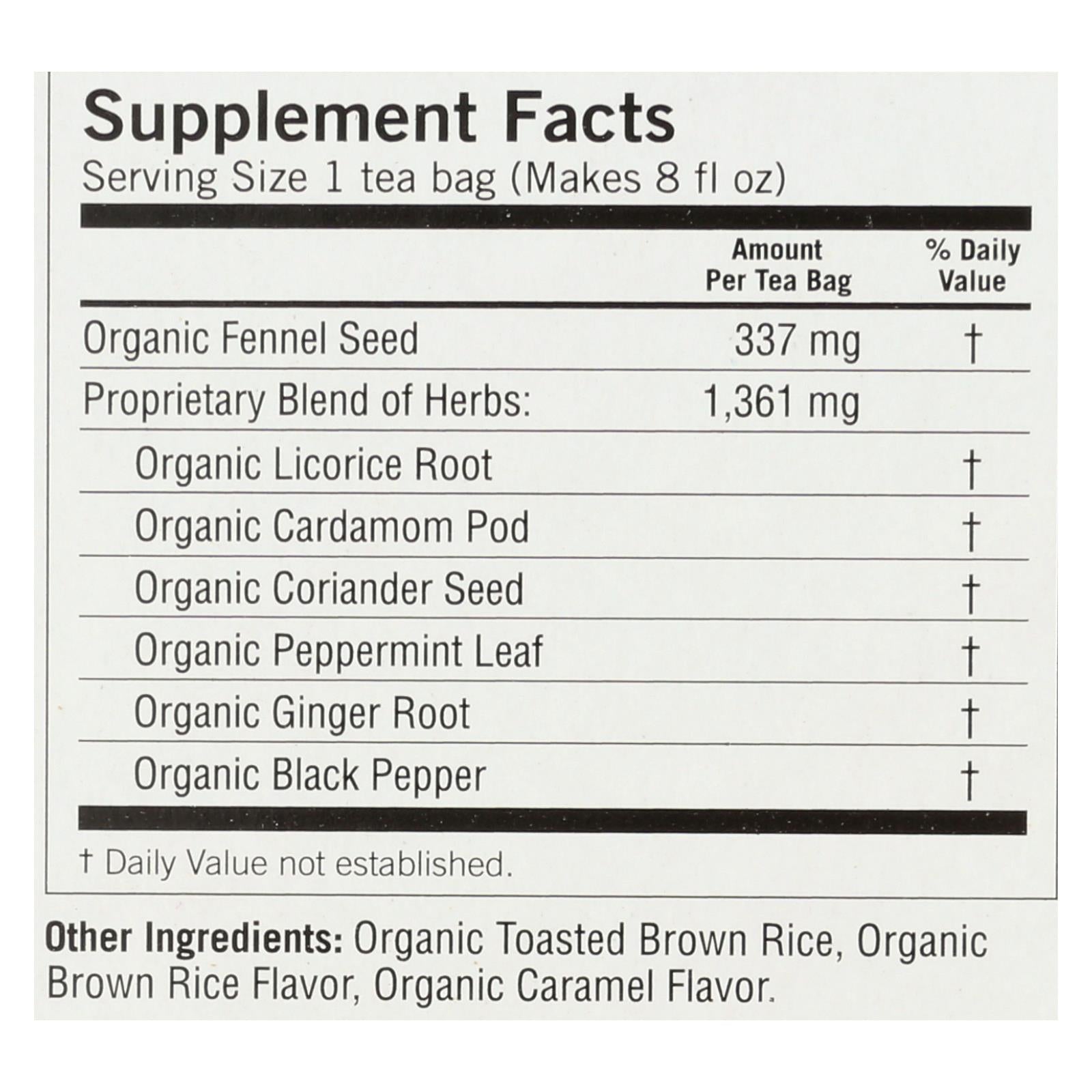 Yogi Organic Stomach Ease Herbal Tea - 16 Tea Bags - Case Of 6