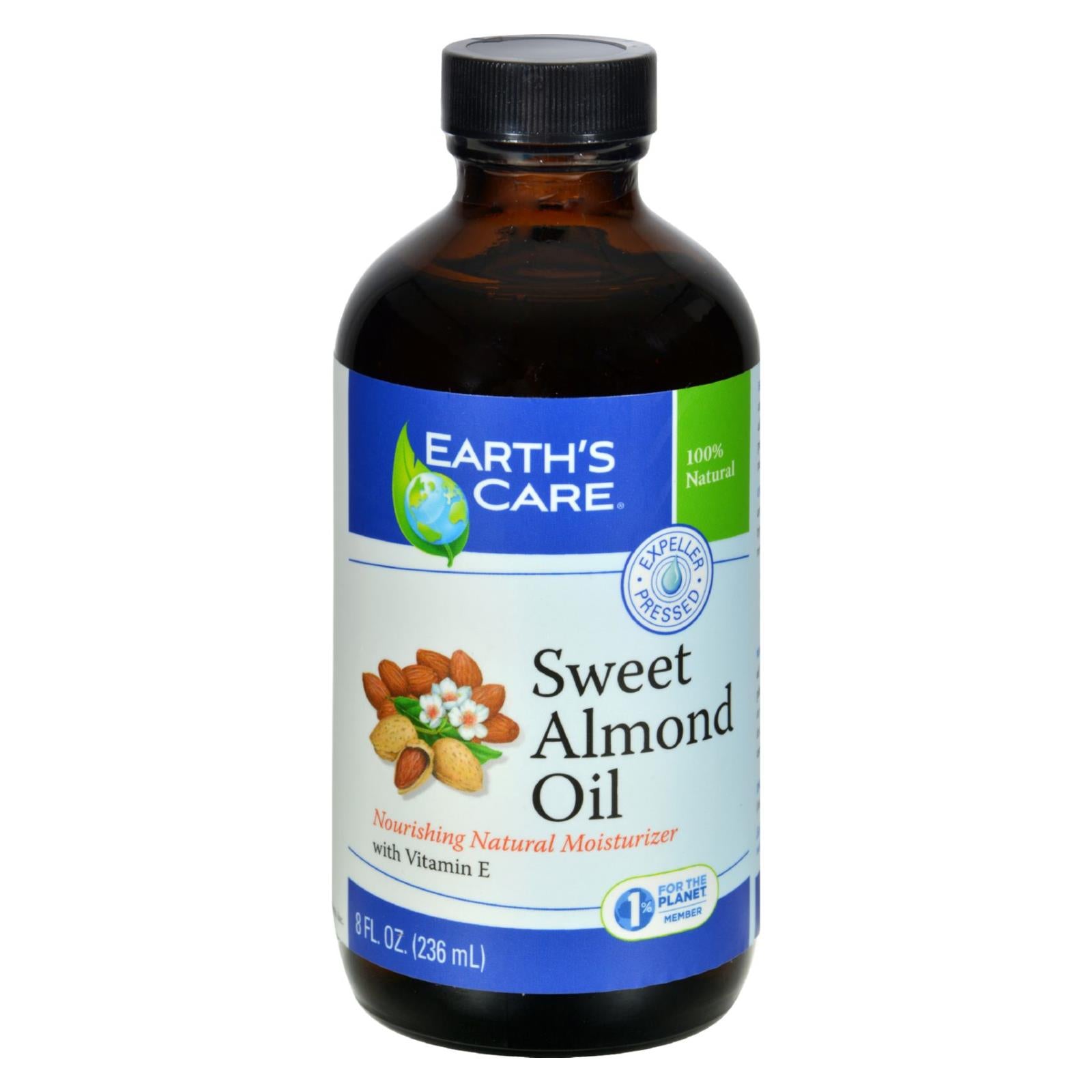 Earth's Care 100% Pure Sweet Almond Oil - 8 Fl Oz