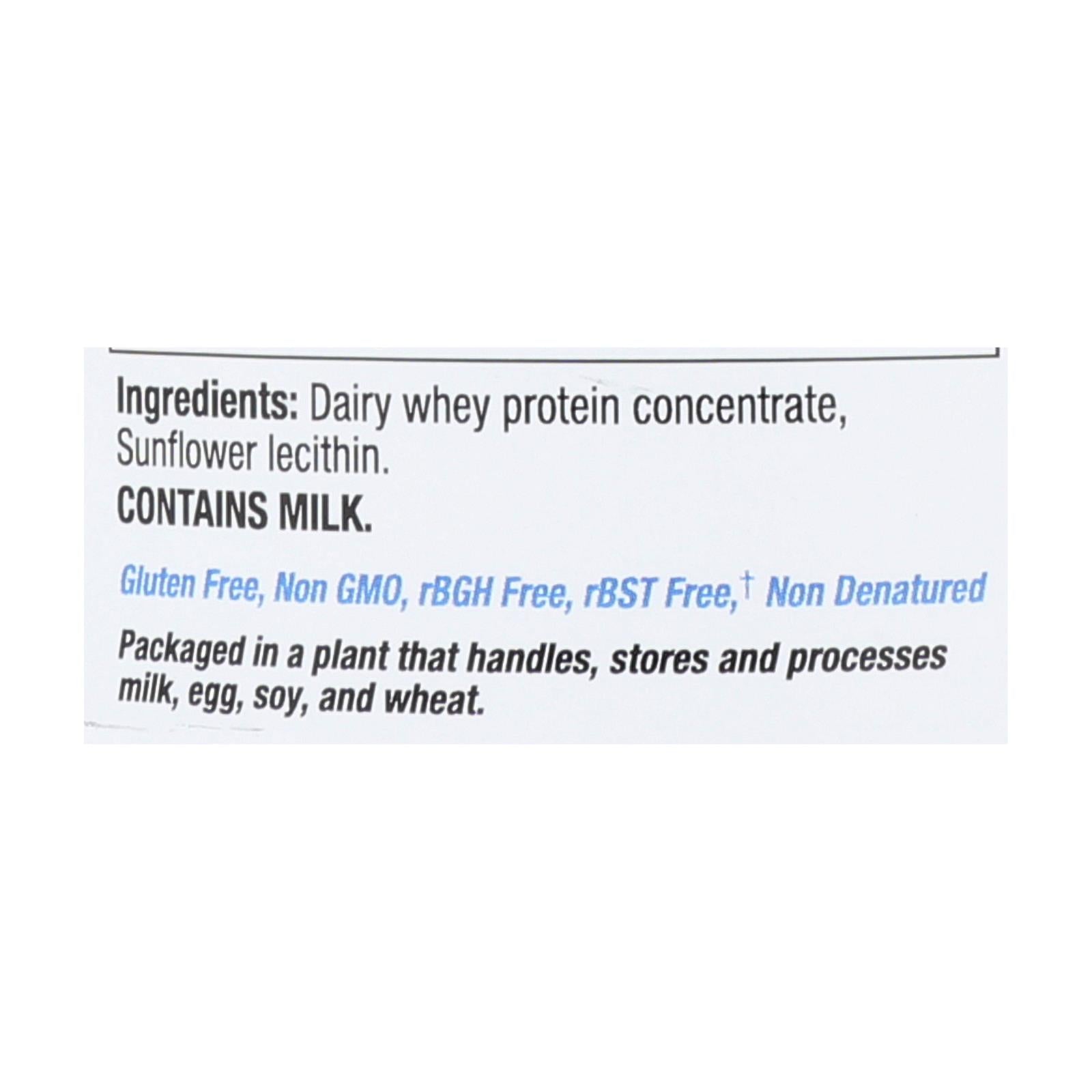 Tera's Whey Protein - Rbgh Free - Plain - Unsweetened - 12 Oz