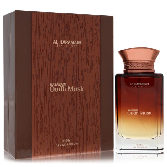 Al Haramain Oudh Musk by Al Haramain Eau De Parfum Spray 3.33 oz for Men