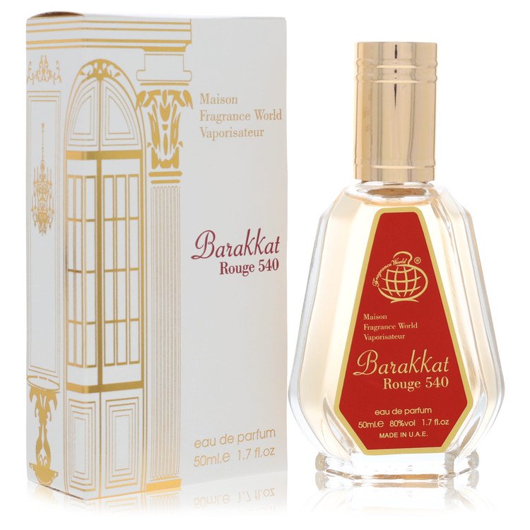 Fragrance World Barakkat Rouge 540 by Fragrance World Eau De Parfum Spray (Unisex) 1.7 oz for Women