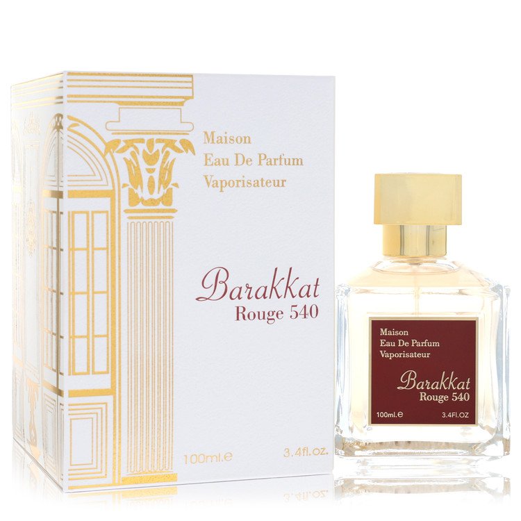 Fragrance World Barakkat Rouge 540 by Fragrance World Eau De Parfum Spray (Unisex) 3.4 oz for Women