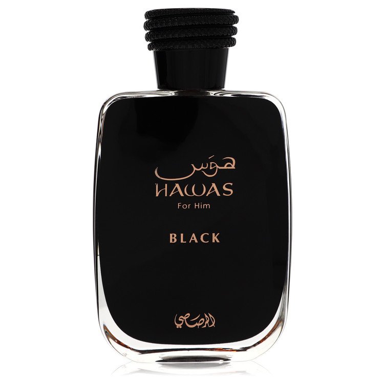 Hawas Black by Rasasi Eau De Parfum Spray (Unboxed) 3.3 oz for Men