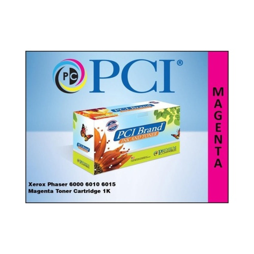 PCI Brand Compatible Xerox 106r01628 Magenta Toner Cartridge 1000 Page Yield For Xerox 6000/6010/6010n/6015/6015n/6015ni (106R01628PCI)